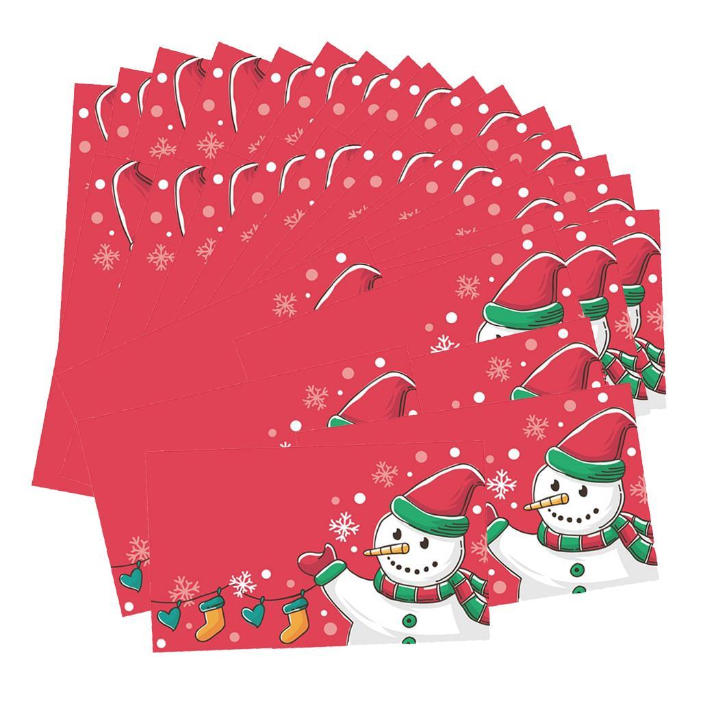 50 Pieces Snowman Cards With Beautiful Appearance, Exquisite Craftsmanship