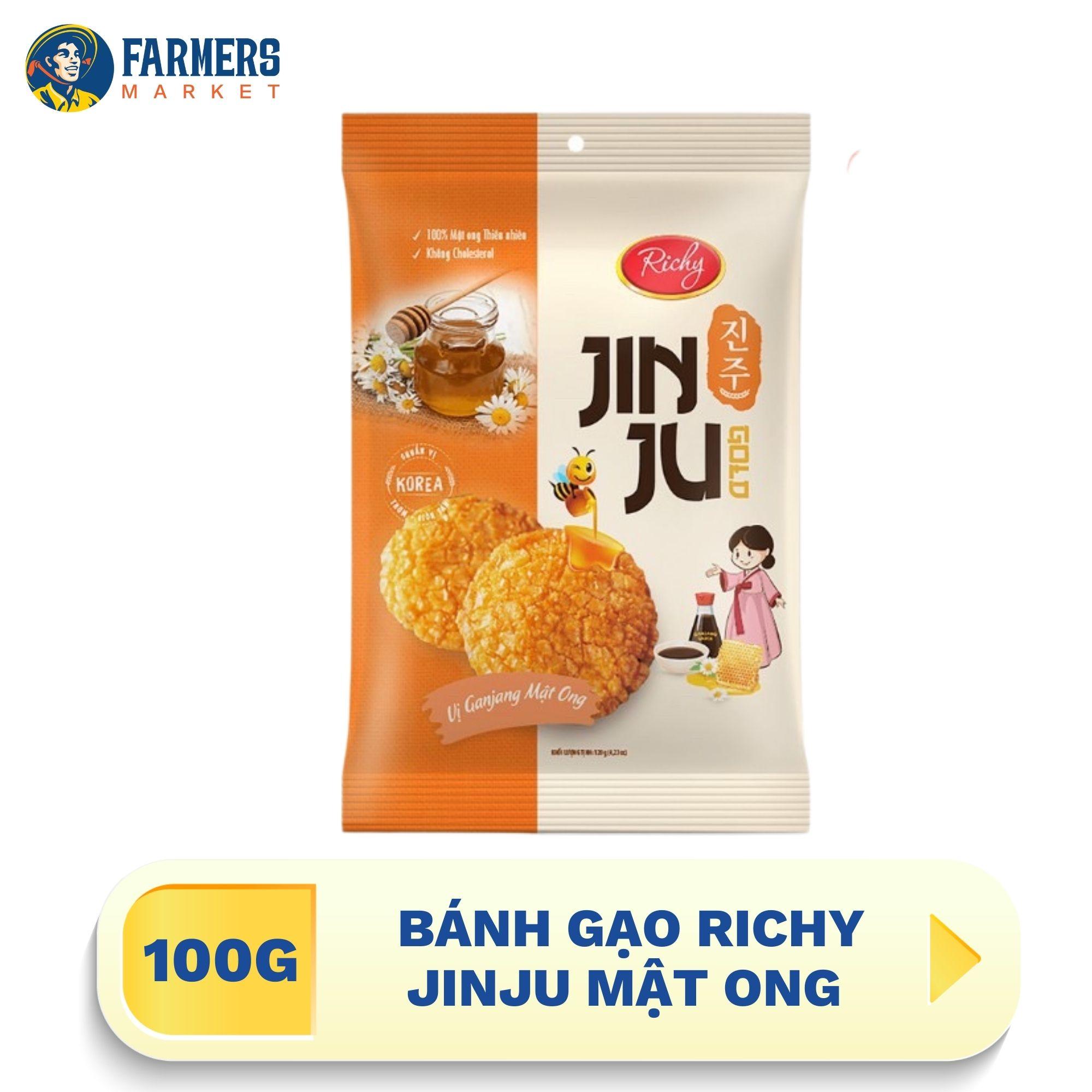 [Giao hàng toàn quốc] Bánh gạo Richy Jinju Mật Ong 100G