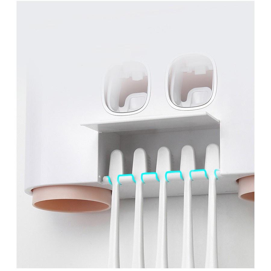 Bộ Nhả Kem Đánh Răng ECOCO Cao Cấp Kèm 2 Cốc, 4 Cốc