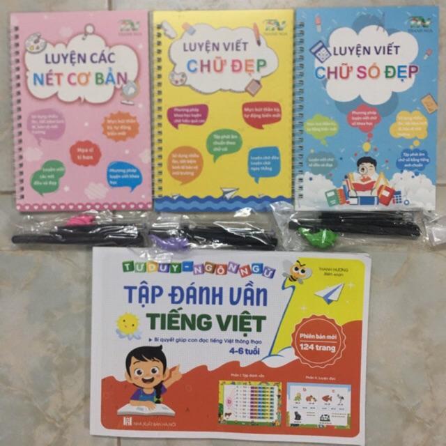 Luyện chữ tập tô tự xóa và đánh vần 4-6 cho bé hàng trang tự tin vào lớp 1