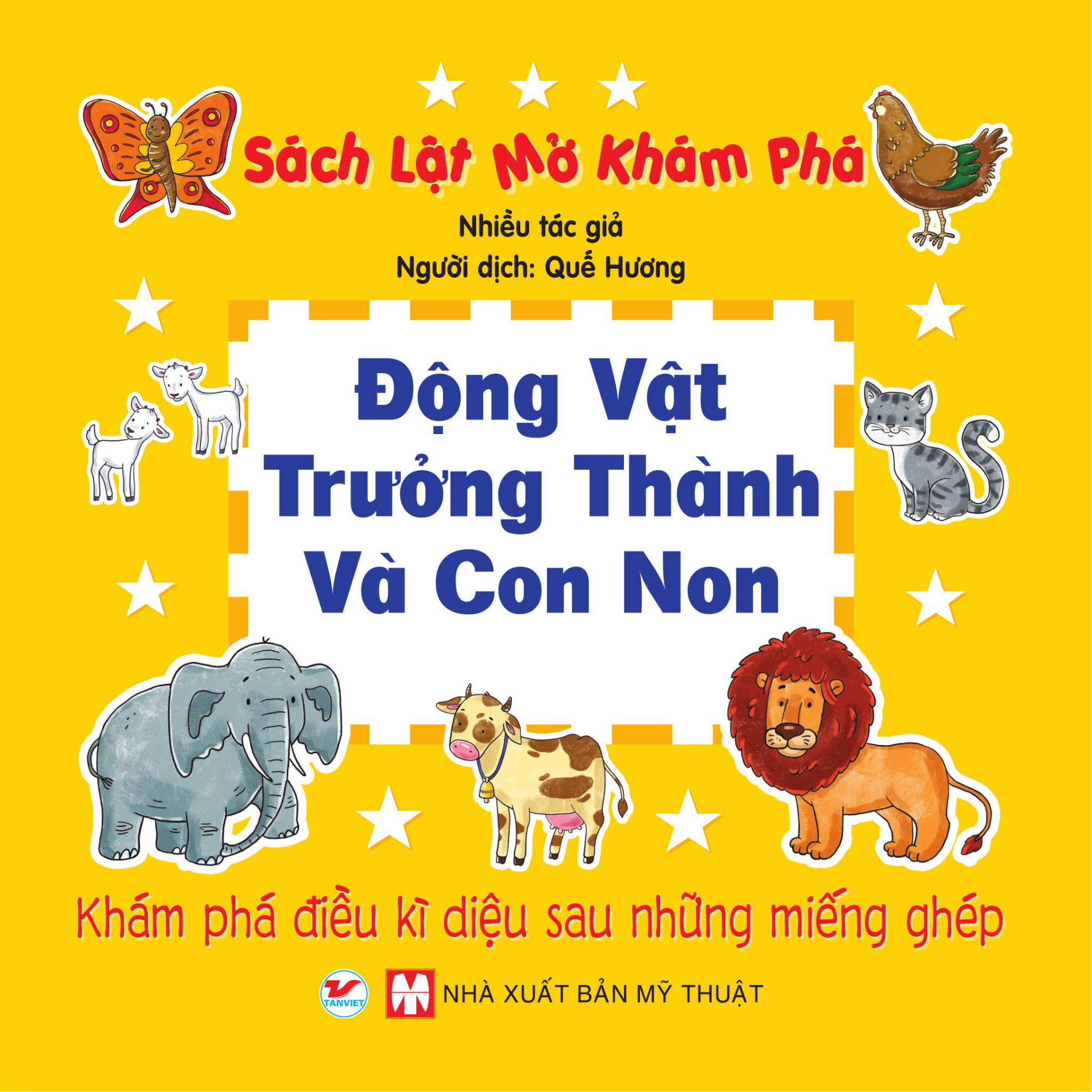Sách lật mở khám phá - Động vật trưởng thành và con non