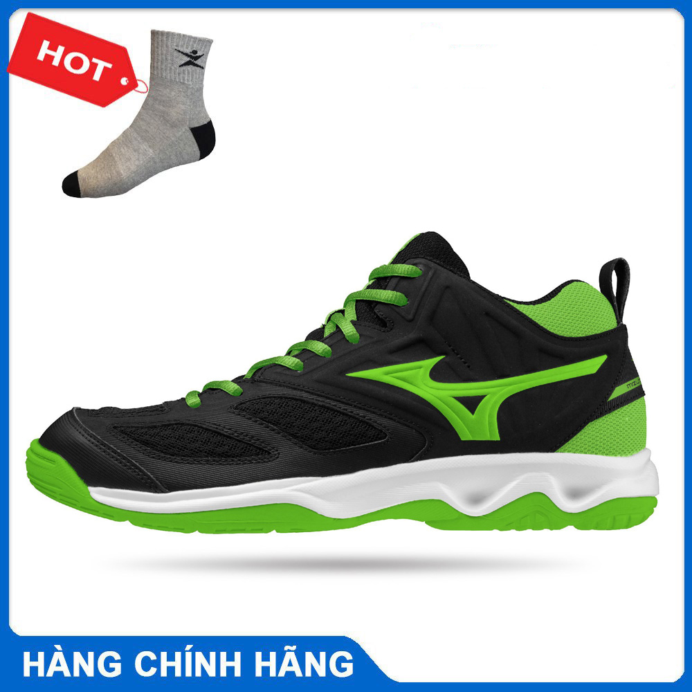 Giày bóng chuyền mizuno Dynablitz mẫu mới chính hãng _ tặng tất thể thao Bendu