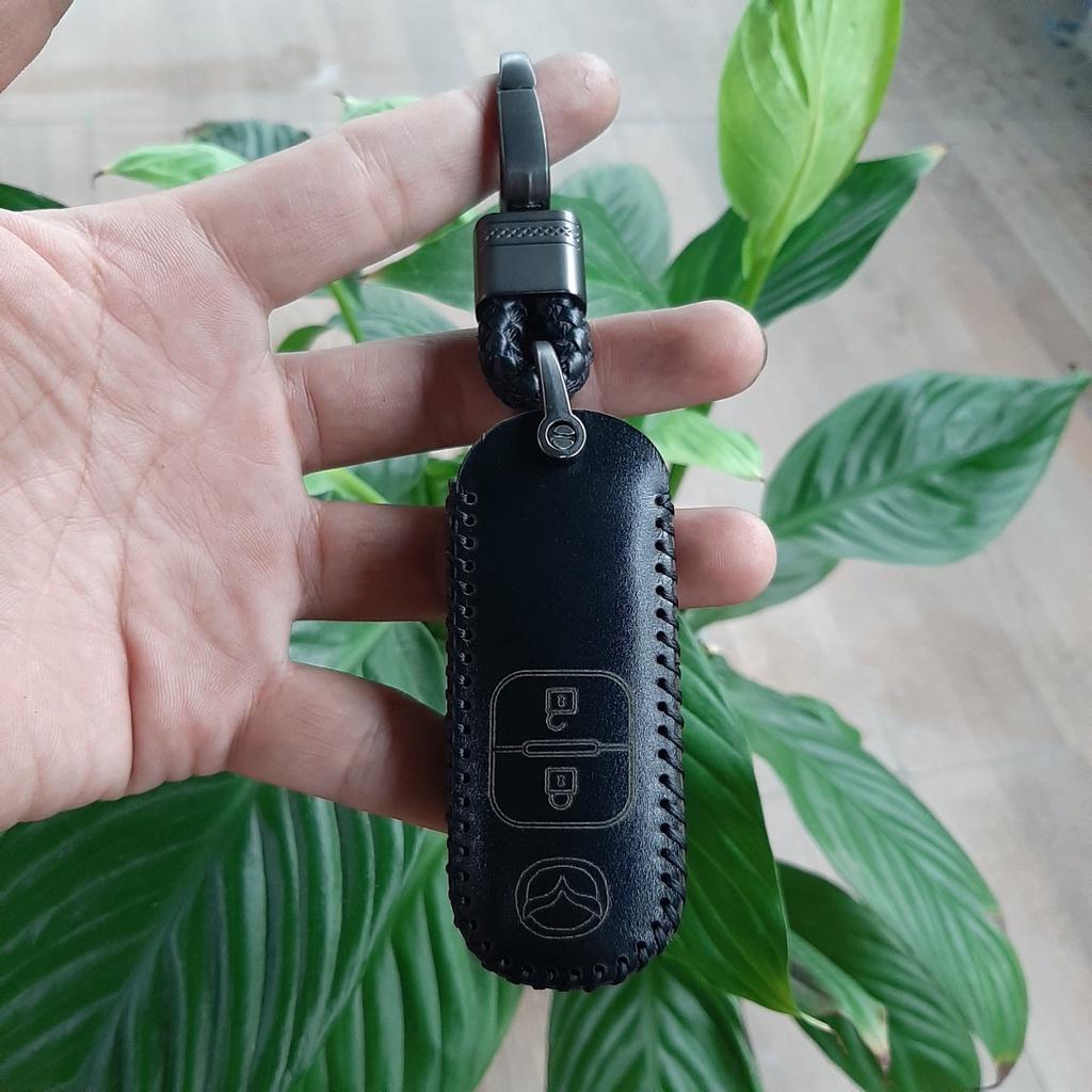 Bao Da Chìa Khóa Mazda 2,3,6,CX5 . Da Bò Nhập Khẩu ITALIA, Khắc Tên + Số ĐT Chủ Xe. Bảo hành da 2 năm