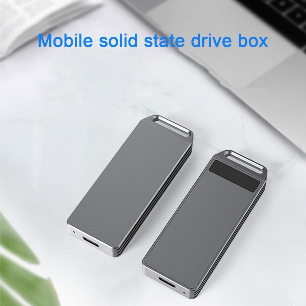 Xia| Hộp Đựng Ổ Cứng HDD Mini NGFF / SATA Sang USB 3.1 Màu Trơn