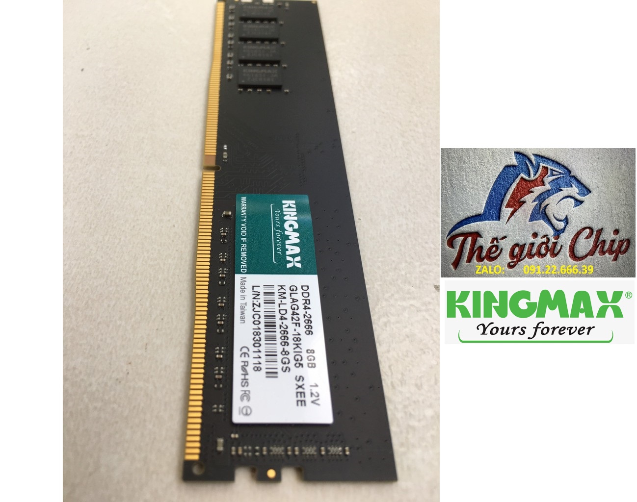 RAM PC 8GB DDR4 - BUS 2666 KINGMAX - HÀNG CHÍNH HÃNG