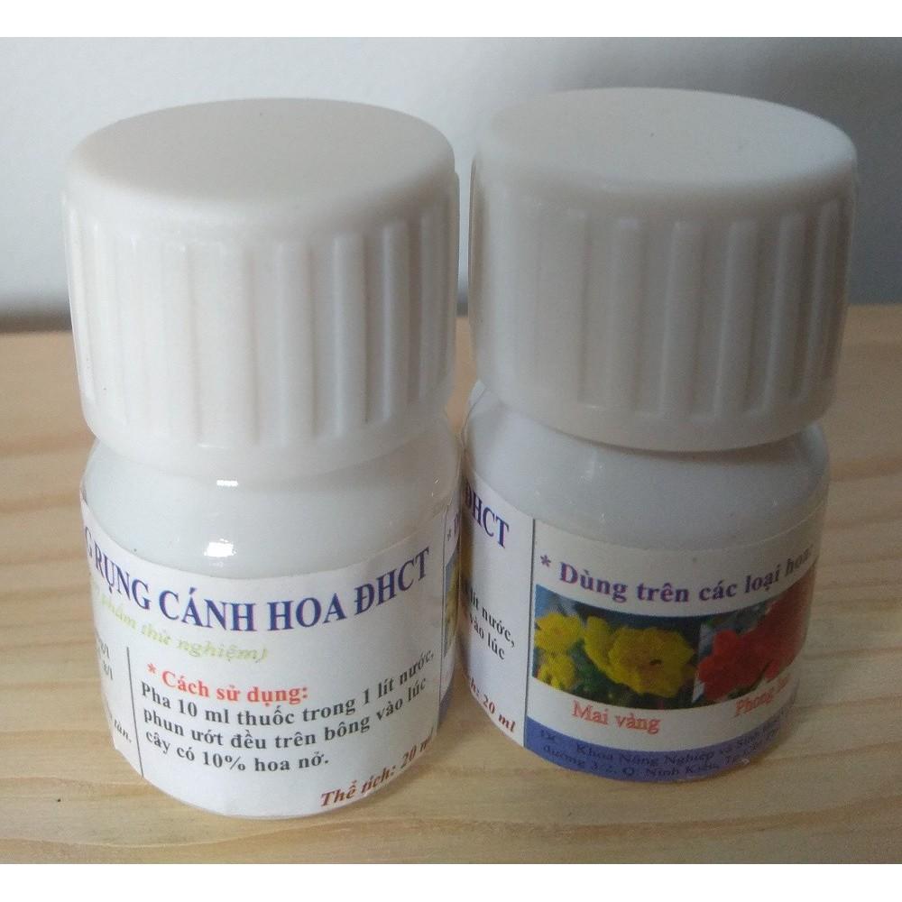 Combo 2 chai chống rụng cánh hoa dành hoa mai, phong lan, hoa giấy - chai 20 ml