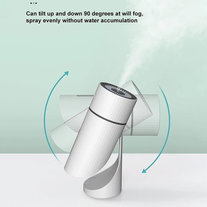 Di Động 260Ml Máy Phun Sương Tạo Độ Ẩm USB Sạc Siêu Âm Hương Thơm Khuếch Tán Thoáng Mát Máy Phun Sương Tạo Ẩm Không Khí Máy Lọc Với Đèn Ban Đêm