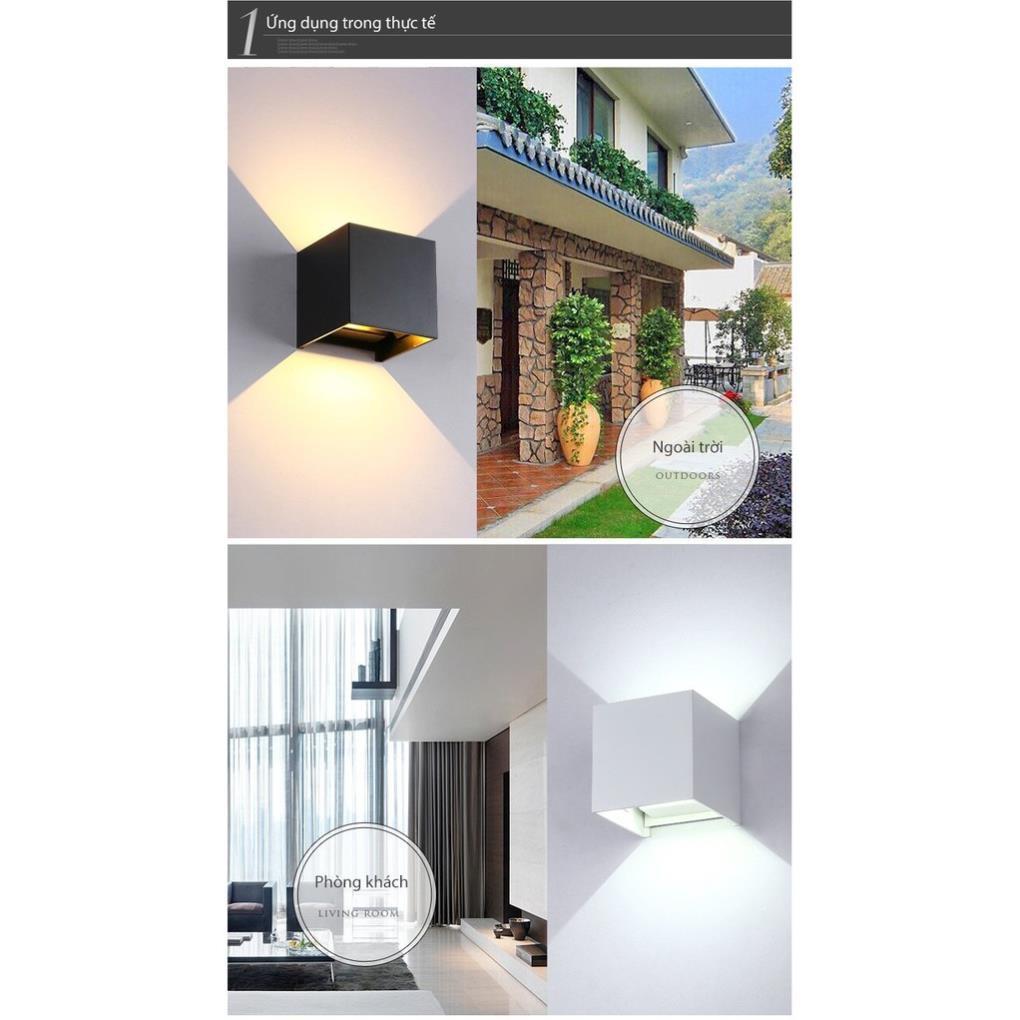 Đèn Tường Led Vuông Chống Nước 173 7w Điều Chỉnh Góc Sáng