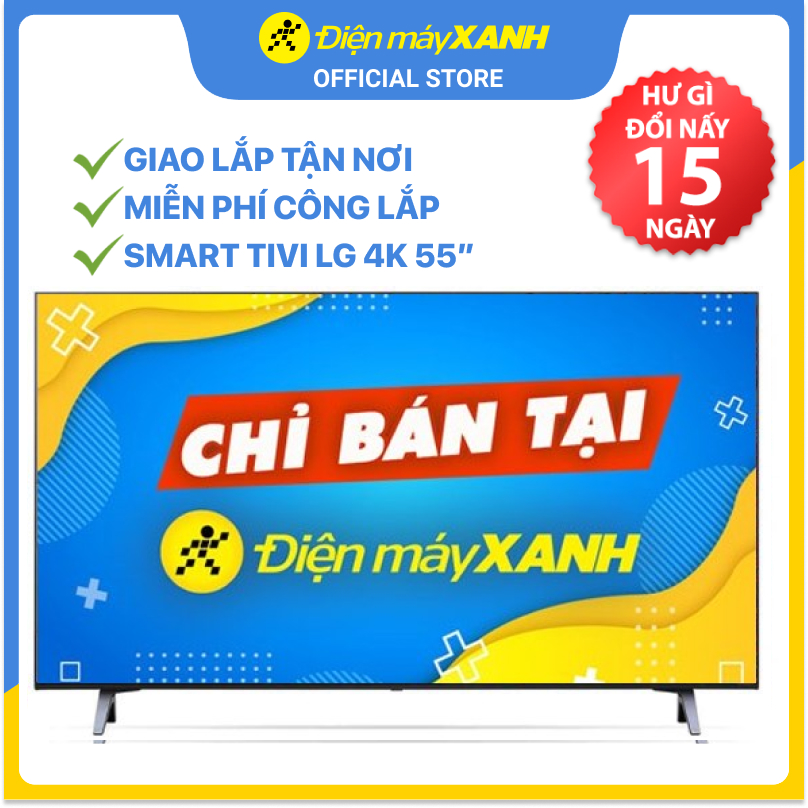 Smart Tivi NanoCell LG 4K 55 inch 55NANO75TPA - Hàng chính hãng