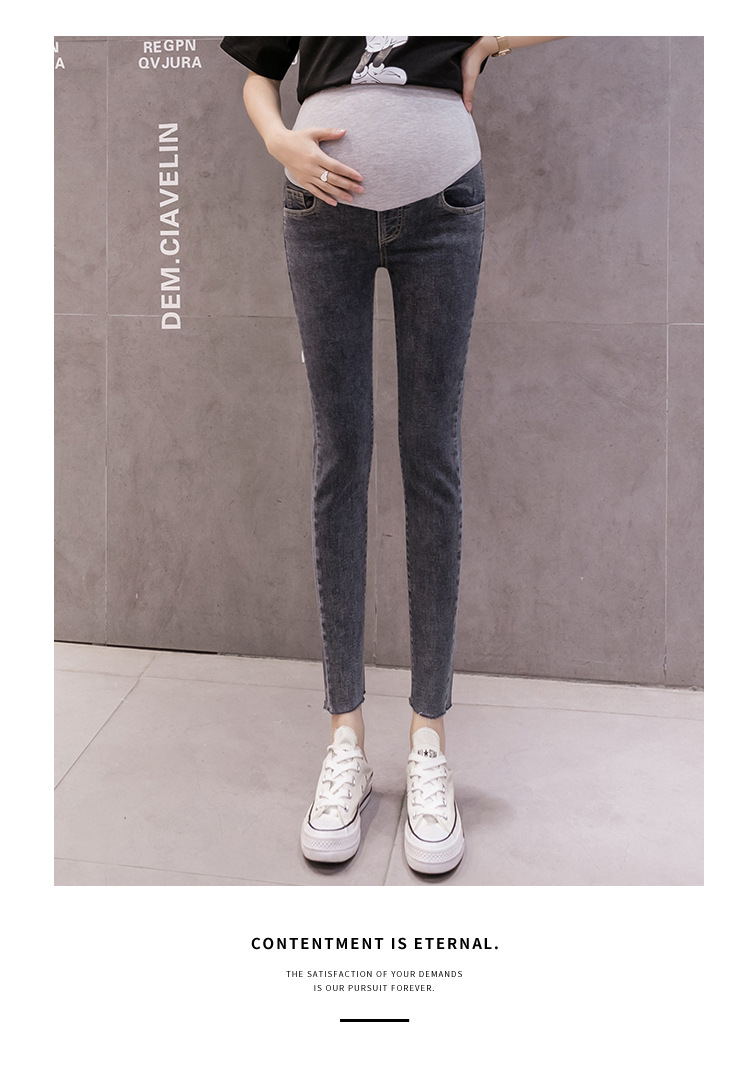 QUẦN JEAN BẦU DÁNG ÔM CO GIÃN 4 CHIỀU QBN1338