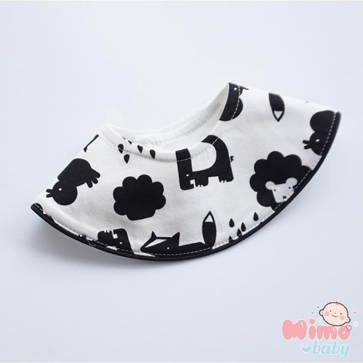 Yếm tròn xoay hình thú cho bé, cotton 100%, style Hàn quốc cho bé.