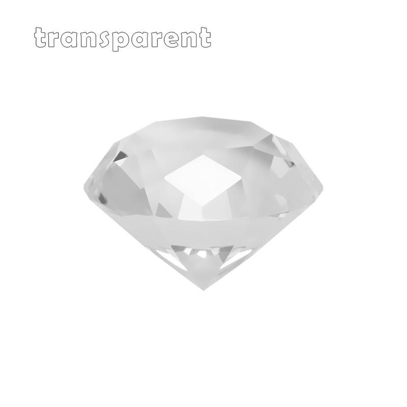Kim cương nhựa Mica 20mm 30mm 40mm trưng bày, trang trí sản phẩm - Trắng, Trắng