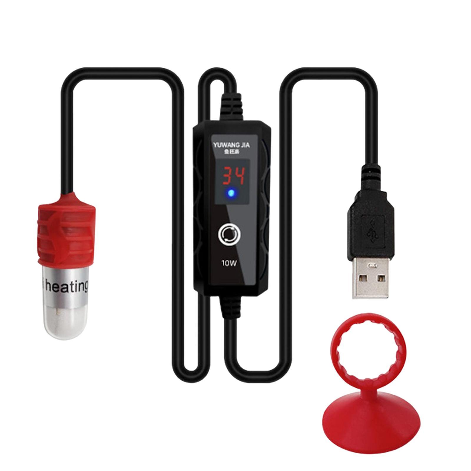 Aquarium Fish Tank Heater Heat Rod Over Temperature Protection Submersible Thermostat for Newts
