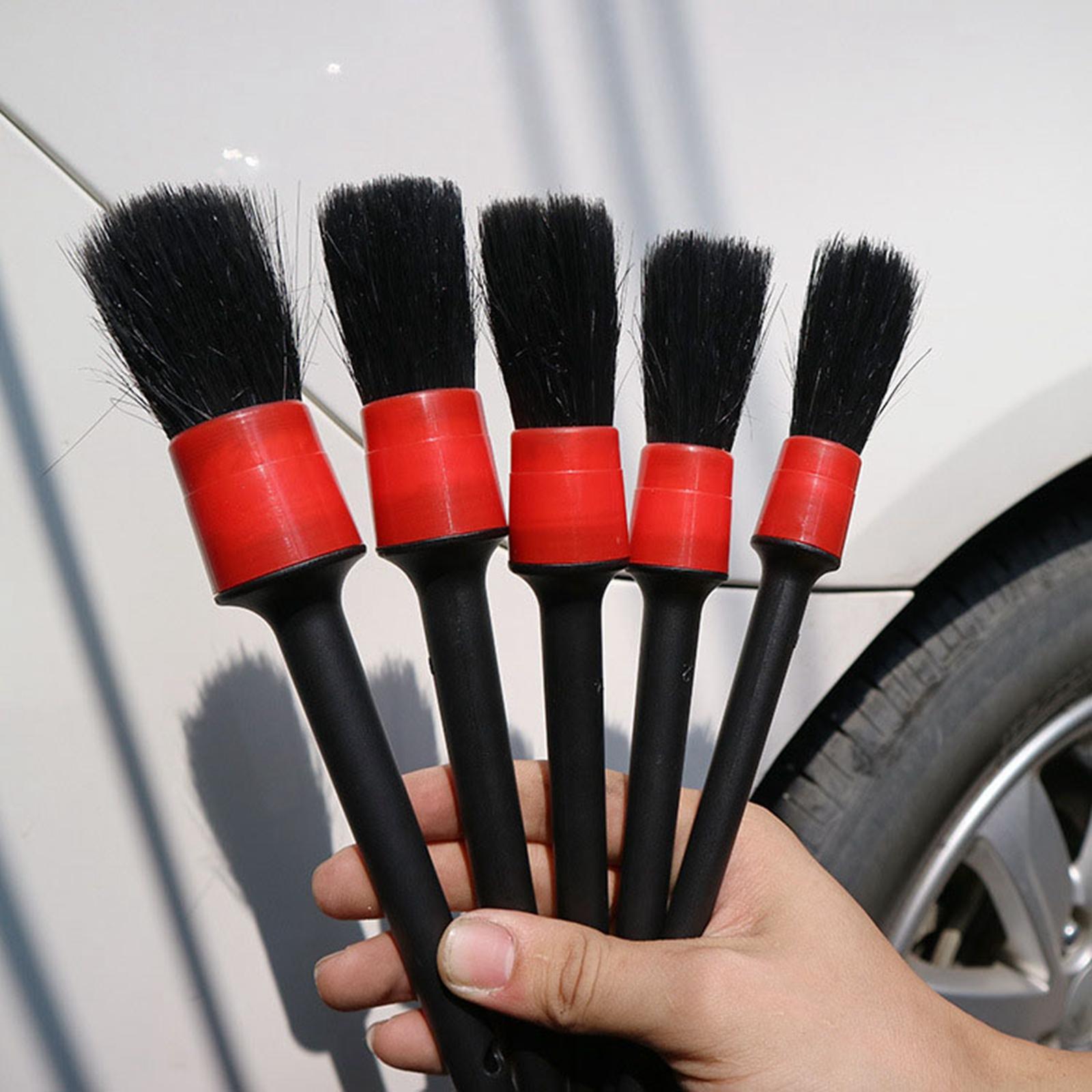 5 Pcs Detailing Brush Kit Auto Parts for  Wheel Motorcycles