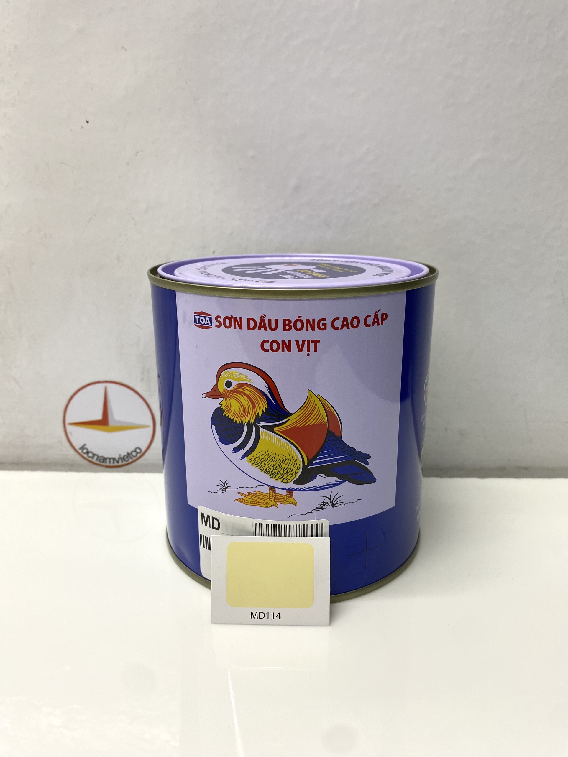 Sơn dầu cao cấp TOA Con Vịt màu kem MD 114 _ 800 ml