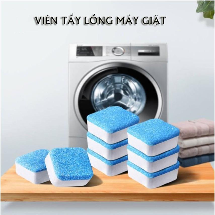 Hộp 12 Viên Tẩy Vệ Sinh Lồng Máy Giặt - Diệt Khuẩn - Tẩy Cặn Bẩn Máy Giặt