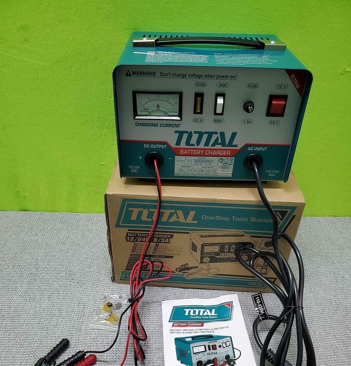 MÁY SẠC BÌNH ĐIỆN ẮC QUY (220-240V) TOTAL TBC1601 - HÀNG CHÍNH HÃNG