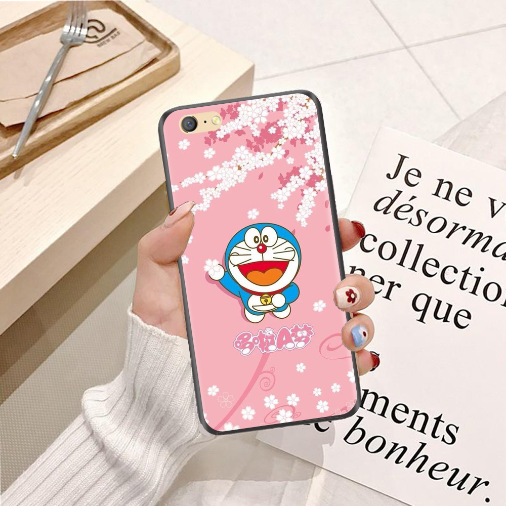 Ốp lưng điện thoại Oppo A83 viền silicon dẻo TPU  hình Doremon Làm Duyên - Hàng chính hãng