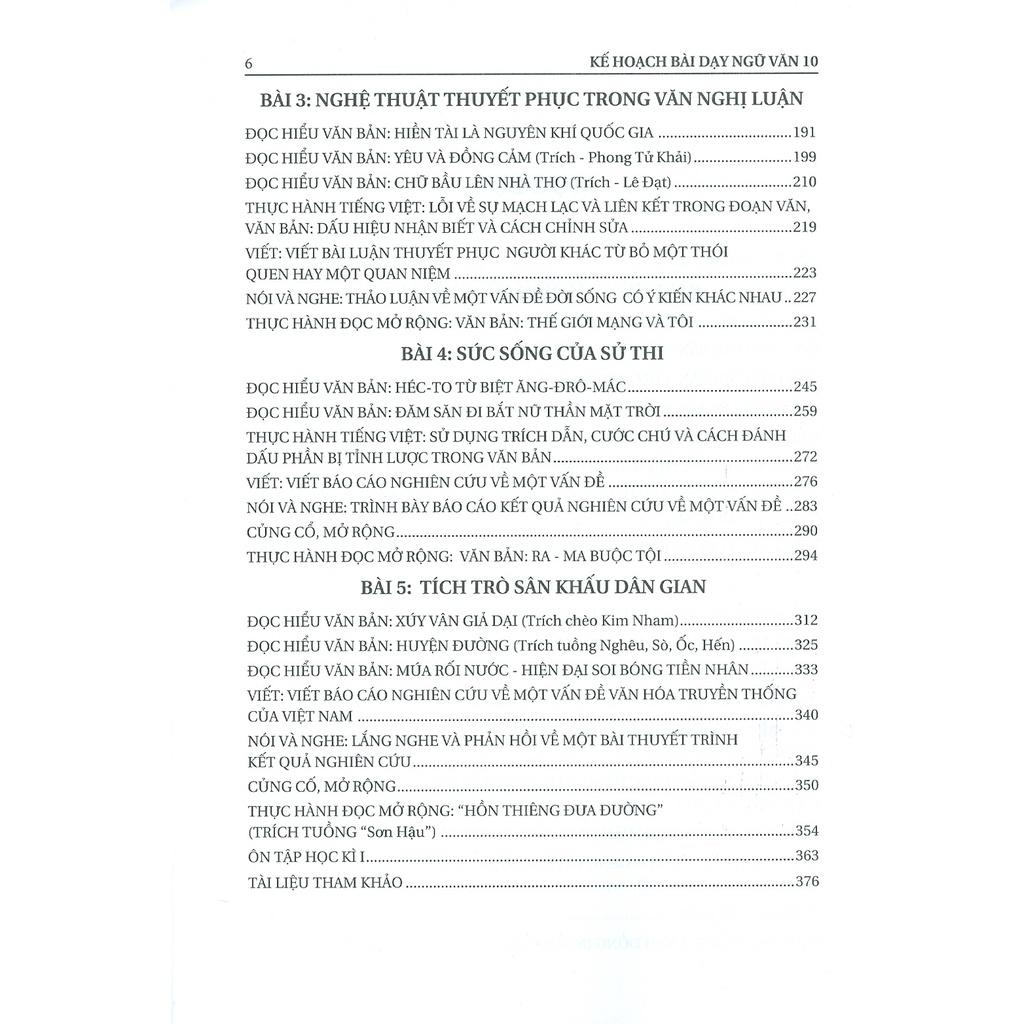 Sách - Kế Hoạch Bài Dạy Ngữ Văn 10 - Tập 1