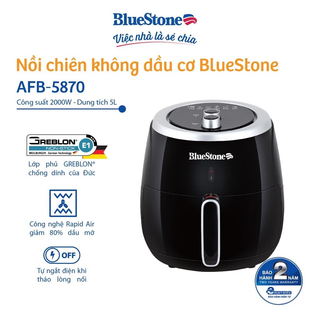 Nồi chiên không dầu cơ 5L BlueStone AFB-5870 - Hàng chính hãng