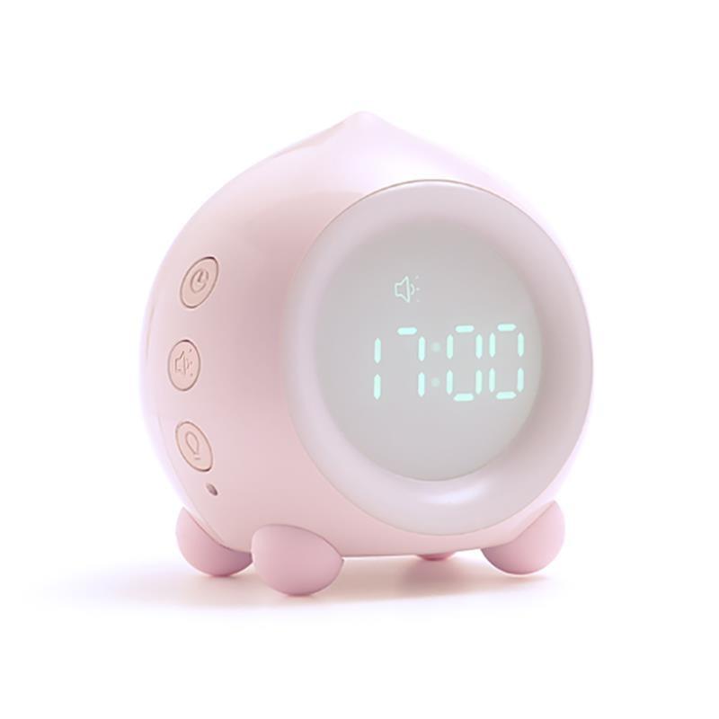 Digital Children's Alarm Clock Wake-up Light with Snooze Sleep Training Function Smart Gift for kawaii Home decoration
