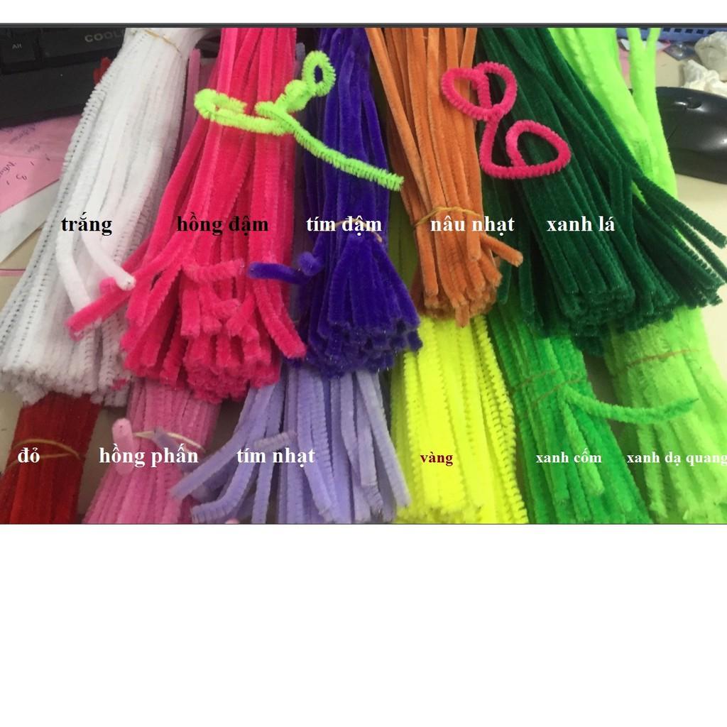 30 Kẽm nhung, kẽm kim tuyến dùng để uốn tạo hình , trang trí, nhiều màu