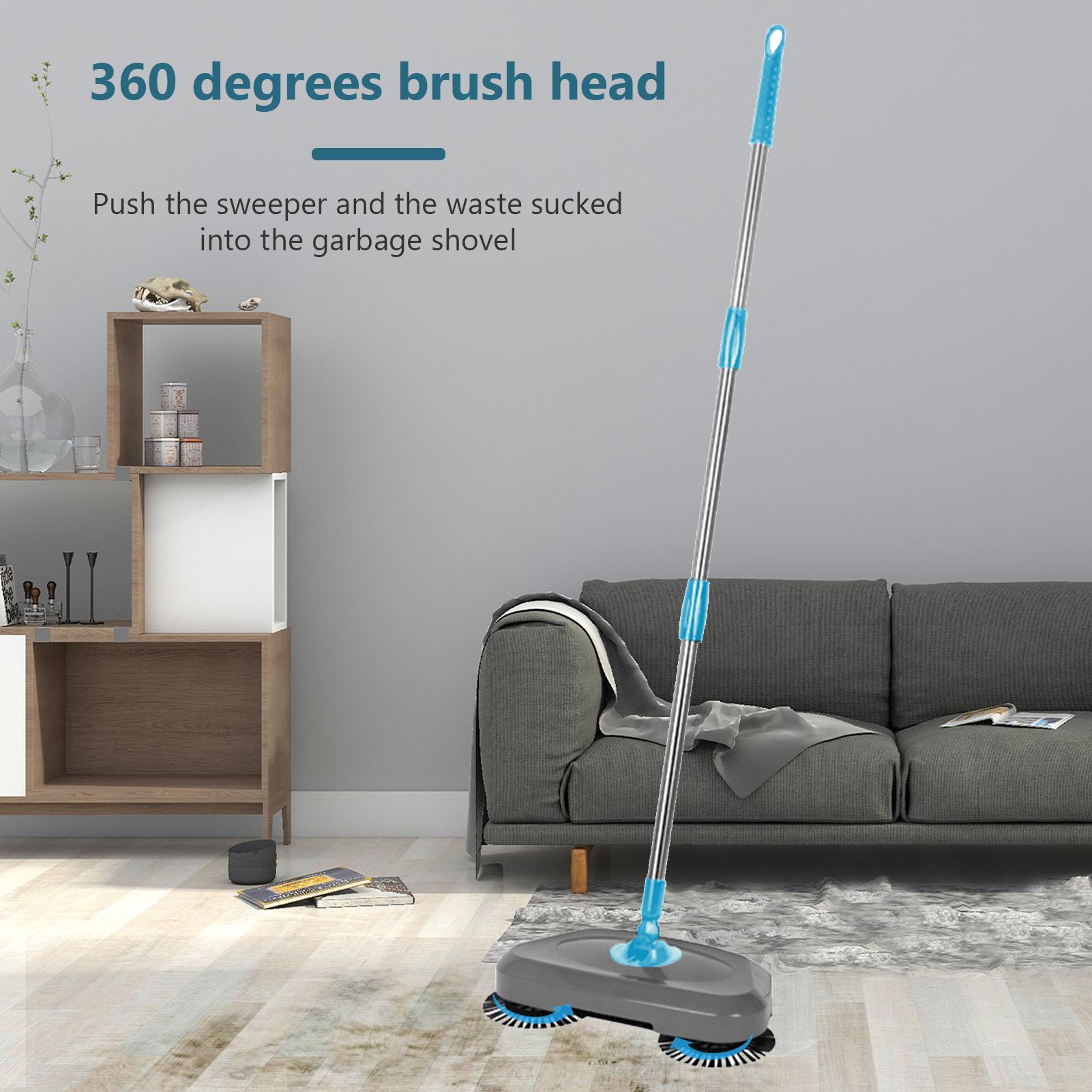 Chổi quét nhà hút bụi thông minh 2 trong 1 xoay 360 độ