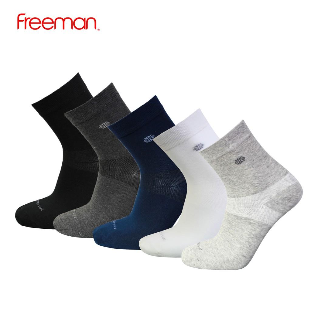 Combo 10 đôi Tất vớ dài, chất liệu cotton FREEMAN