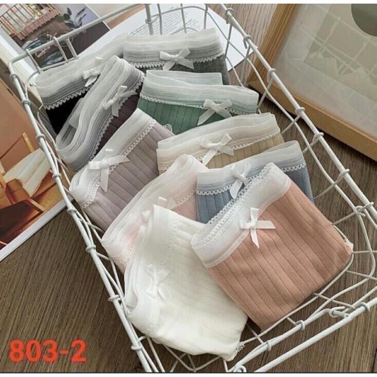 Sét 5 quần lót nữ cotton tăm kháng khuẩn