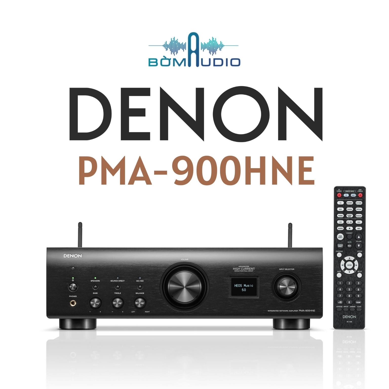 DENON PMA-900HNE | Ampli Nhạc Số Chuẩn HI-RES_85W/Kênh - DAC 24bit/192kHz - Mạch Class A/B - Công Nghệ Advanced HC Single Push-Pull Circuit - Tích Hợp WIFI/Bluetooth/Airplay/HEOS - Nghe Đa Phòng_Stream Nhạc Số: Spotify, TIDAL | Hàng Chính Hãng _ Mới 100