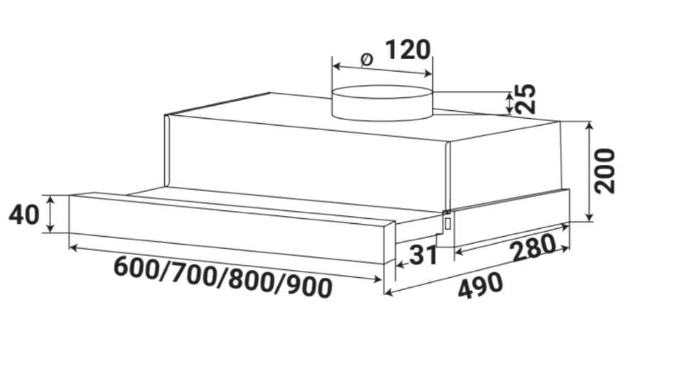 MÁY HÚT MÙI ÂM KAFF KF-TL1006B - HÀNG CHÍNH HÃNG (CHỈ GIAO HCM)