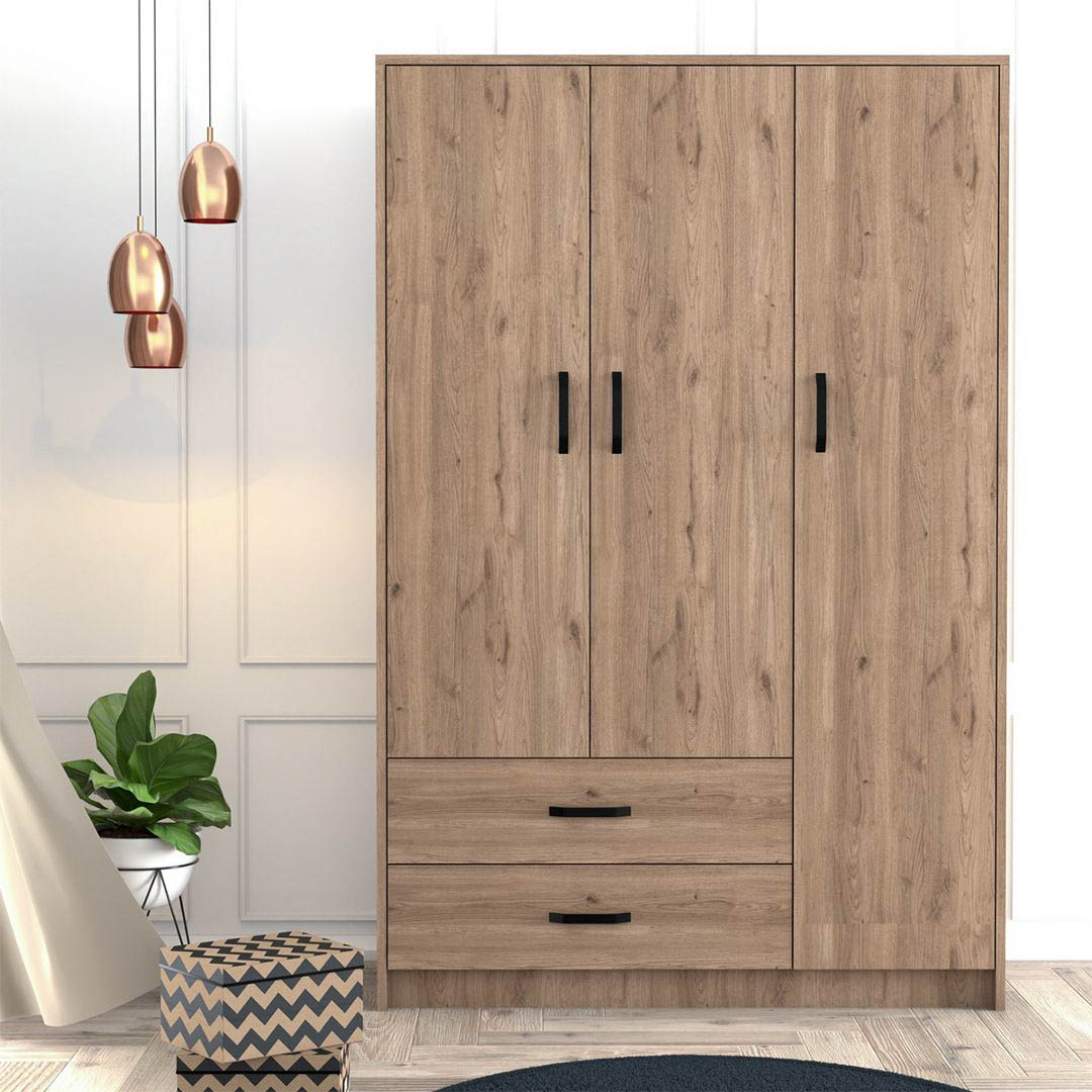 Tủ quần áo gỗ hiện đại SMLIFE Curatu | Gỗ MDF dày 17mm chống ẩm | D120xR48xC180cm