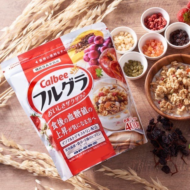 [Date 7/2023] Gói 400g Ngũ cốc Calbee dinh dưỡng hỗ trợ đường huyết Nhật Bản