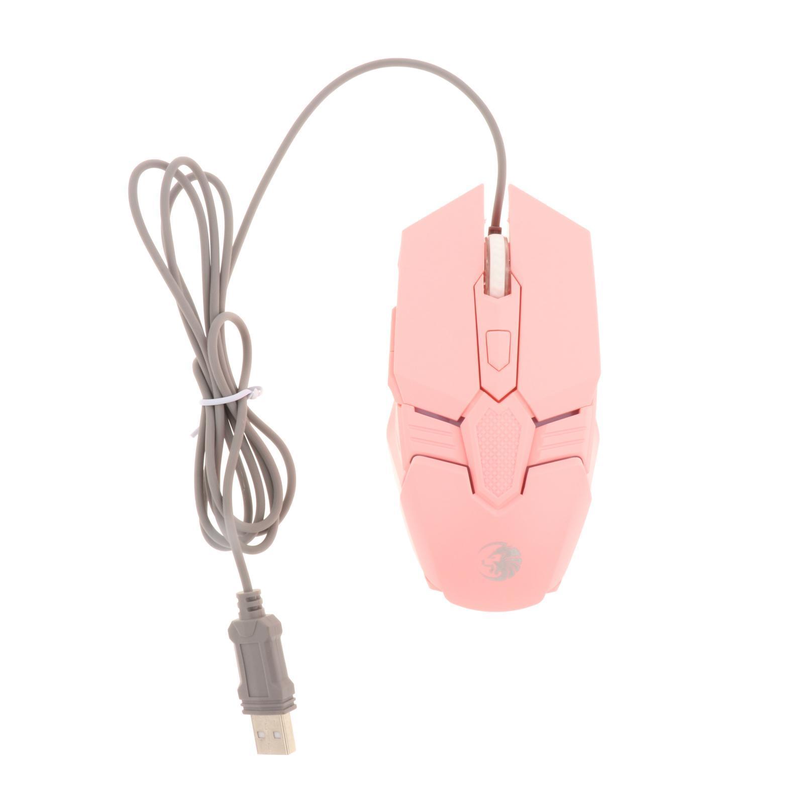 Gaming Keyboard   Mouse  for Computer Gamer Pink