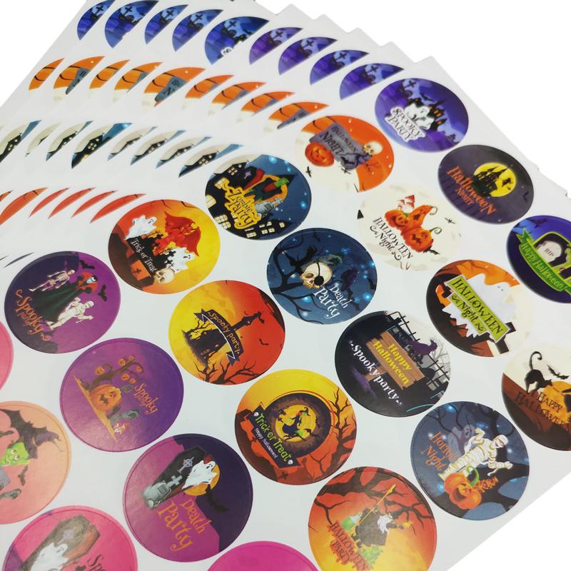Bộ 240 Hình Sticker Cổ Động Halloween 02 - Teenage