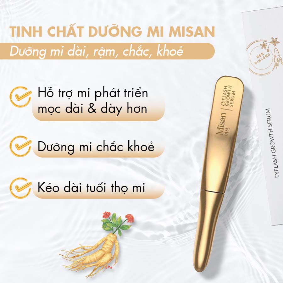 Tinh Chất Dưỡng Mi Misan 5ml, Dưỡng Mi Dài Và Dày, Cải Thiện Tình Trạng Mi Thưa, Dễ Gãy Rụng