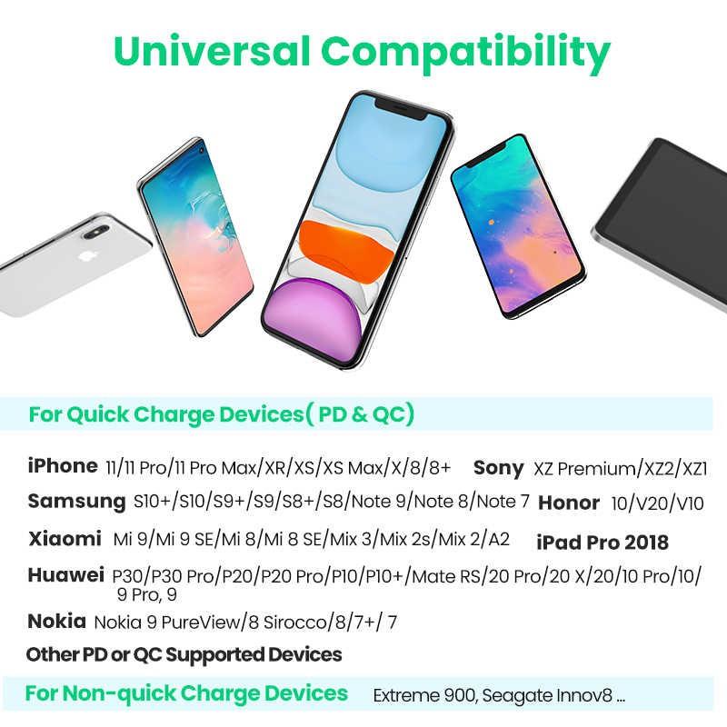 Sạc nhanh  UGREEN CD137 60450 1 cổng USB Type C hỗ trợ PD QC 4.0 3.0 tối đa 18W cho iPhone 12 / Samsung / Xiaomi- Hàng chính hãng