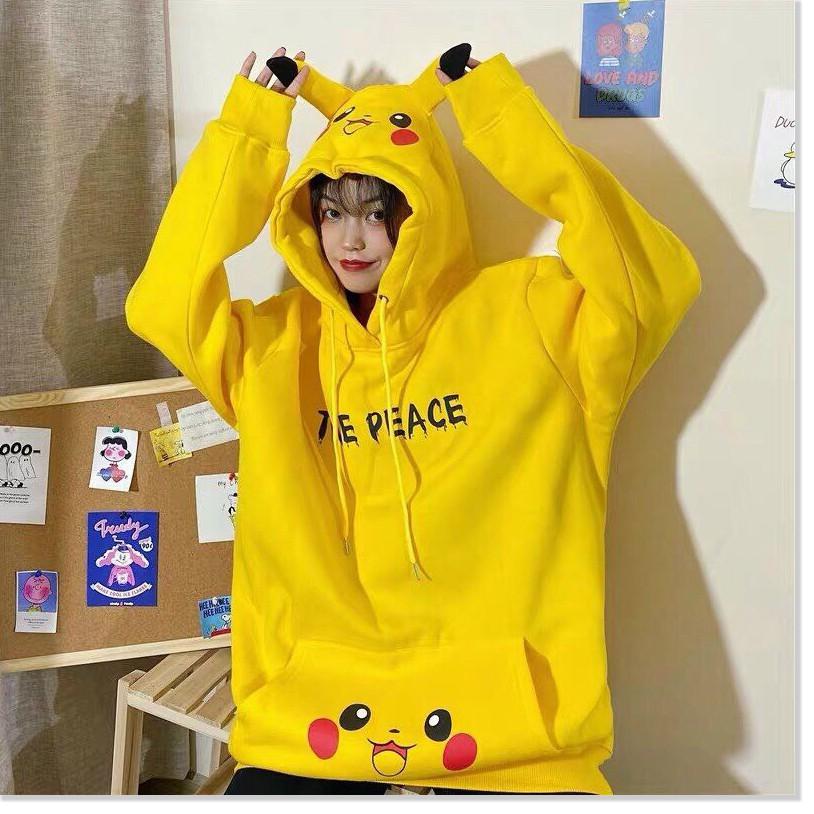 ÁO HOODIES PIKACHU NỮ SIÊU XINH SIÊU ĐÁNG YÊU FROM TO Y HÌNH