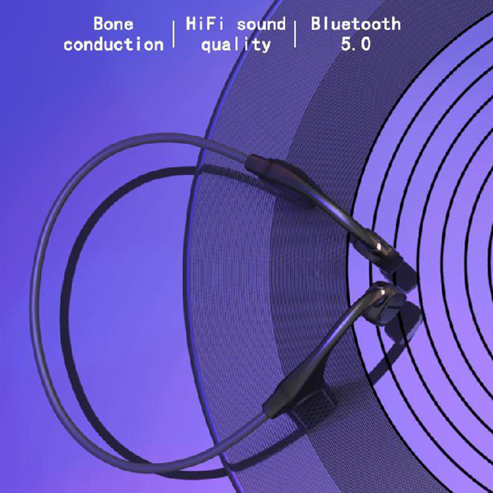 2xBluetooth Bone Conduction Headphones Stereo Sport Earphones Sweatproof