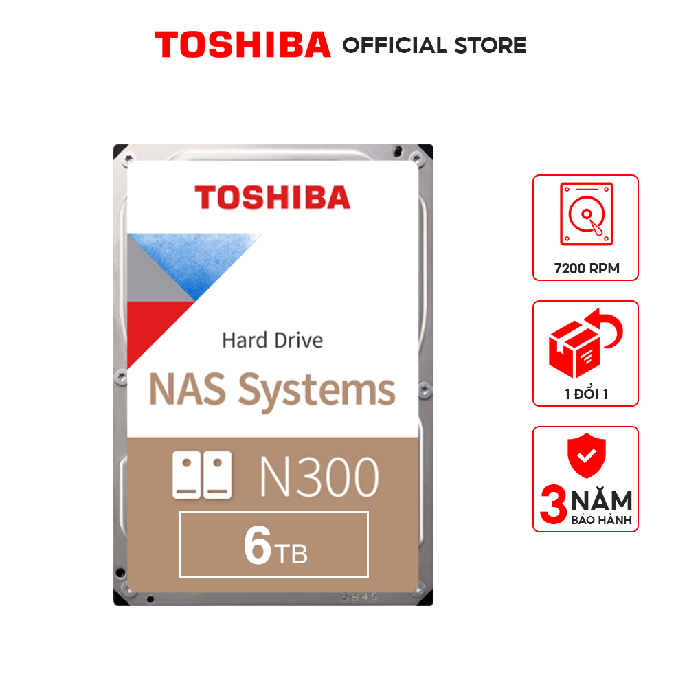 Ổ cứng Nas Toshiba N300 Hàng Chính Hãng