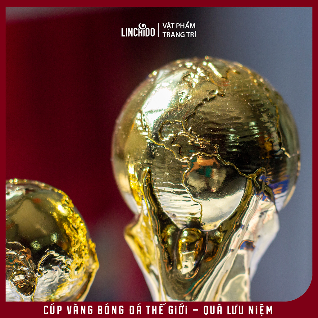 Cúp Vàng Bóng Đá Thế Giới - Quà Lưu Niệm Dành Cho Người Hâm Mộ Bóng Đá - Phiên bản 15 CM