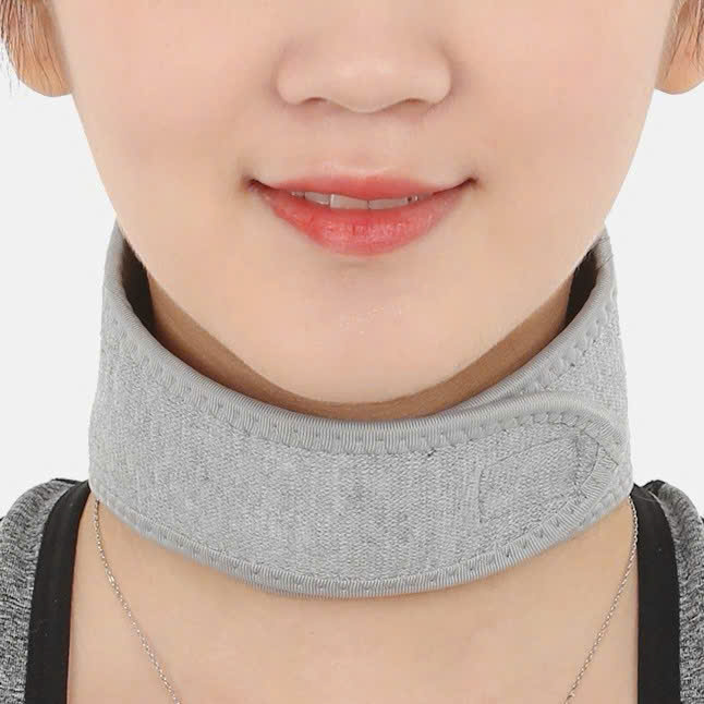 Băng cổ đá tự nóng hỗ trợ trị liệu đau mỏi cổ A009 kiêm khăn cổ bảo vệ chống lạnh 2 trong 1