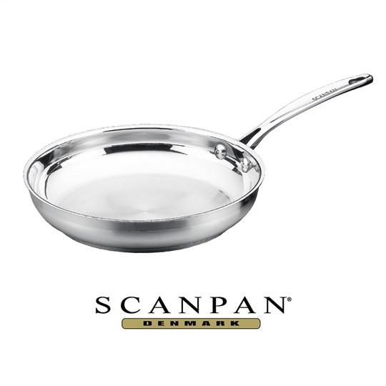 Chảo inox từ cao cấp Scanpan Impact 24cm 71002400, đúc đáy 3 lớp, dùng máy rửa bát, hàng chính hãng