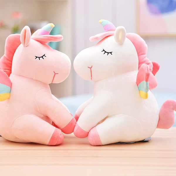 Gấu Bông Ngựa Một Sừng Unicorn (40 Cm) Gb17 (Màu Trắng)