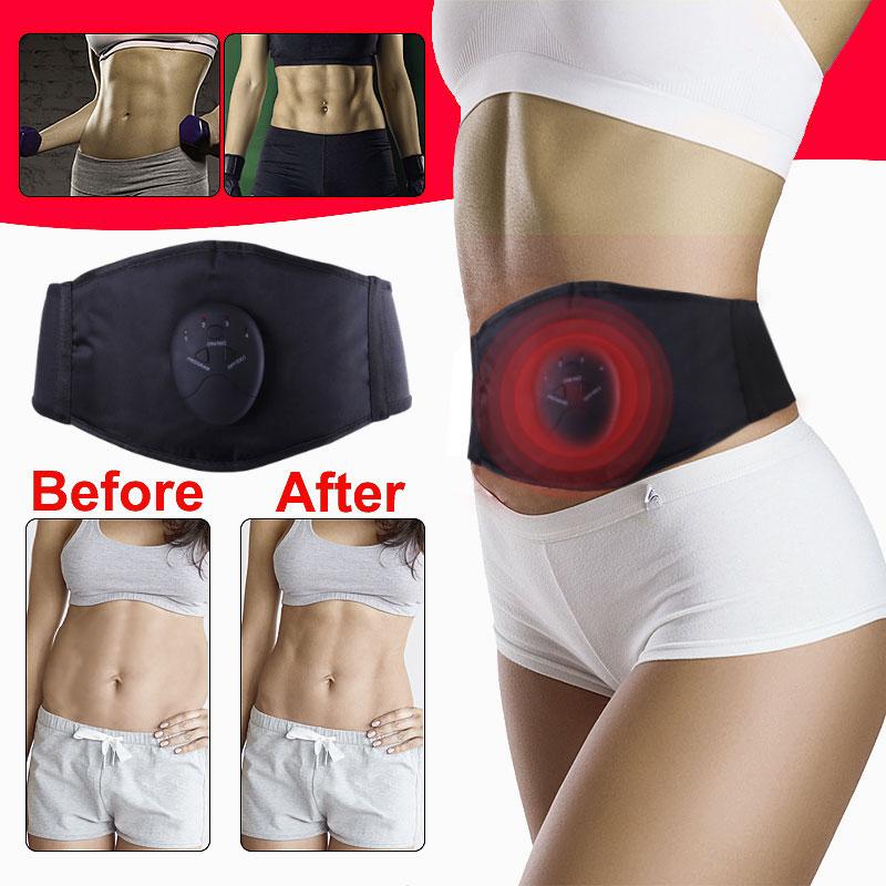 6-Chế Độ Sạc EMS Tập Cơ Bụng Dây Tập Thể Dục Giảm Cân ABS Kích Thích Cơ Thể Điện Tử Đai Định Hình Unisex