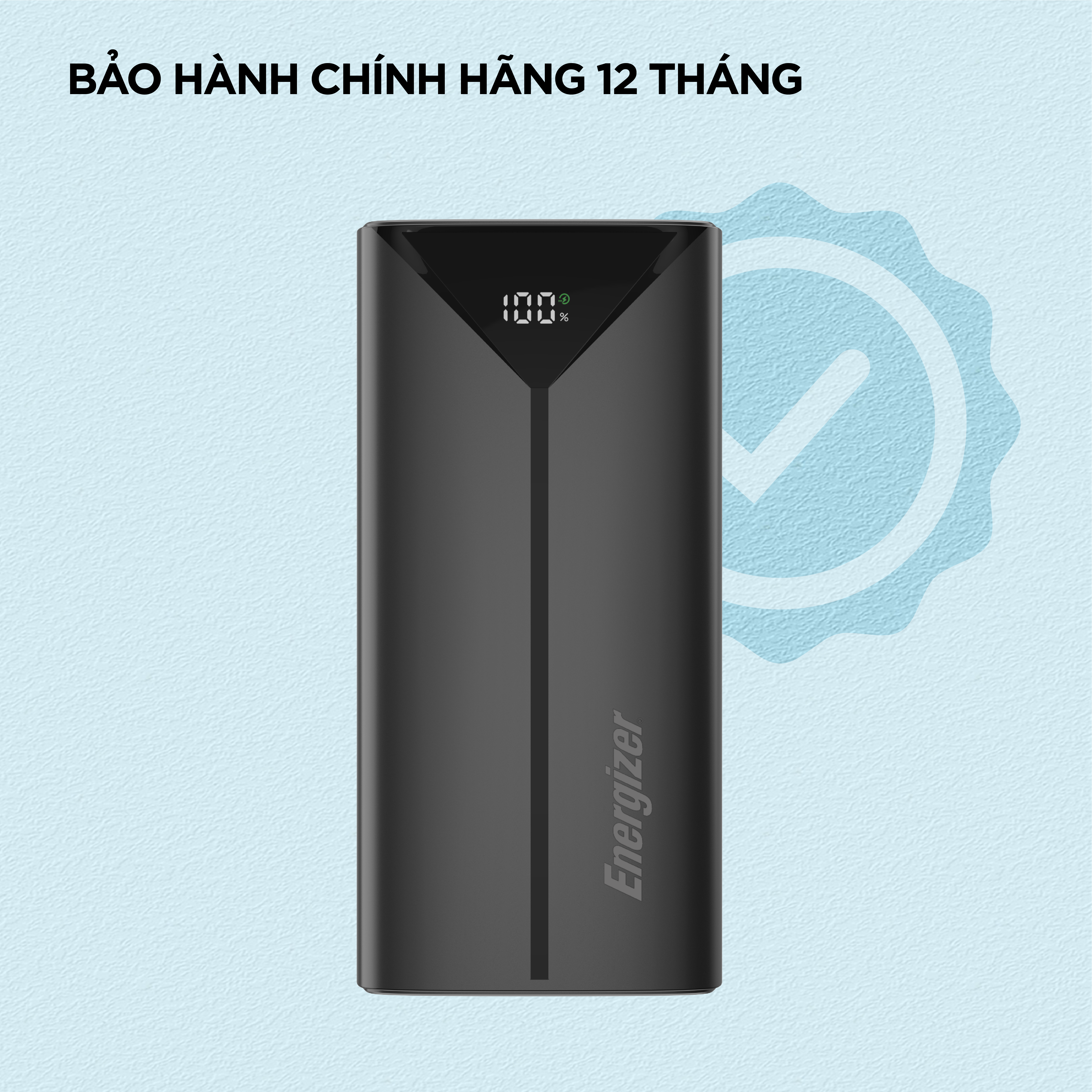 Sạc dự phòng Energizer 30,000mAh 45W, dây USB - A, type C, cổng L sạc 7 thiết bị - Hàng chính hãng