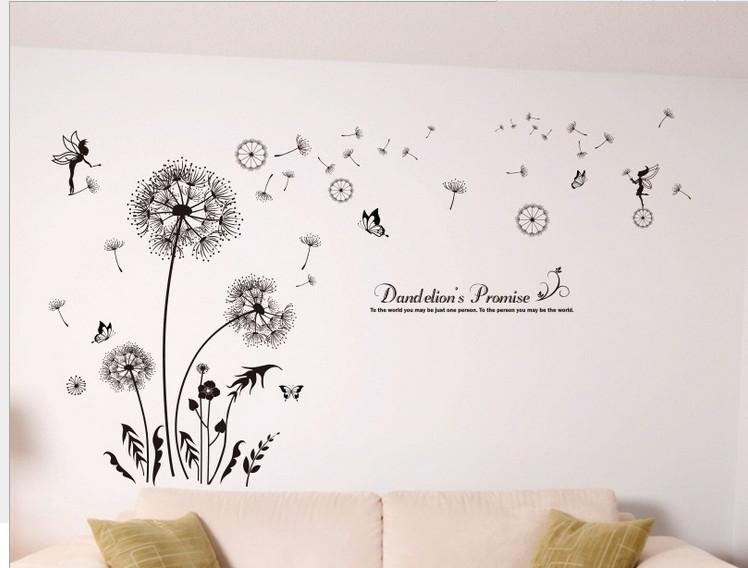 DECAL DÁN TƯỜNG BỒ CÔNG ANH ĐEN