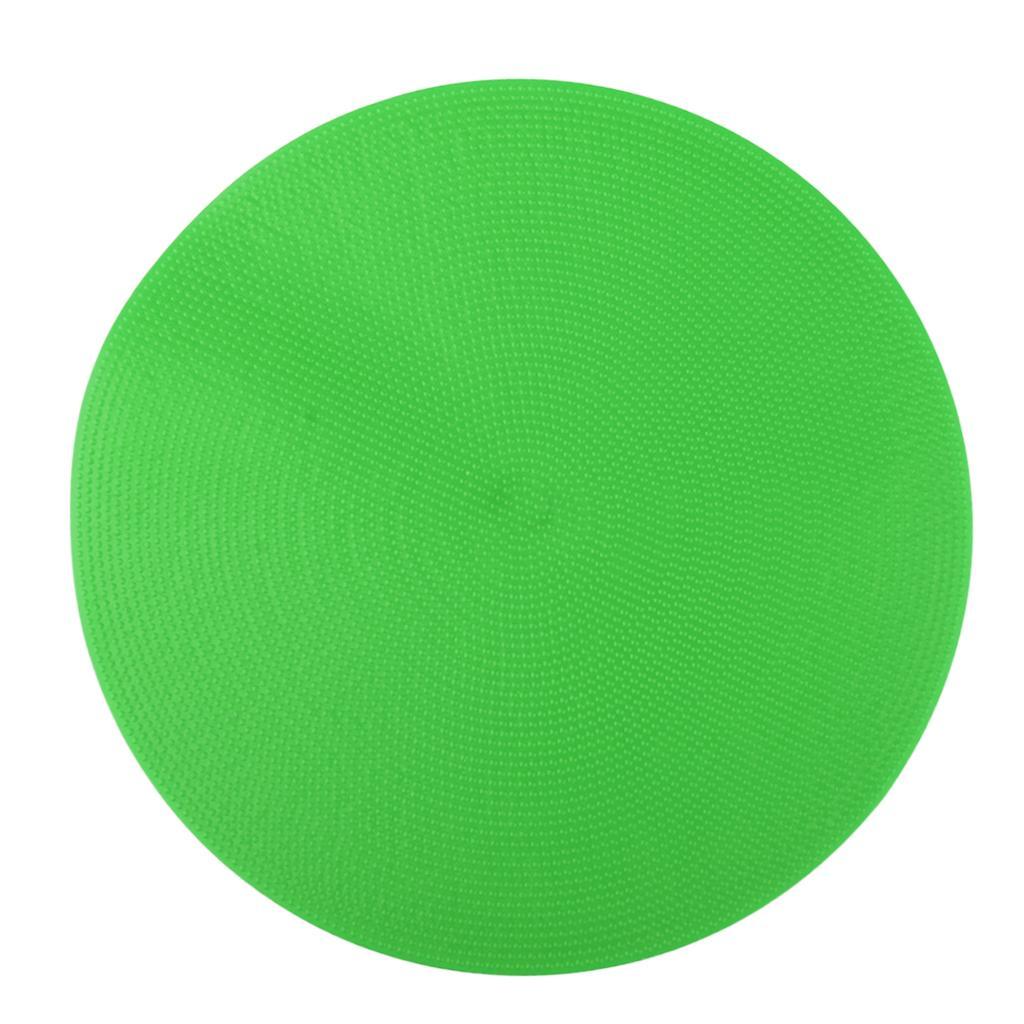 10PCS Green&Yellow Flat Rubber Disc Spot Markers 9 Inch Wear-proof Circles