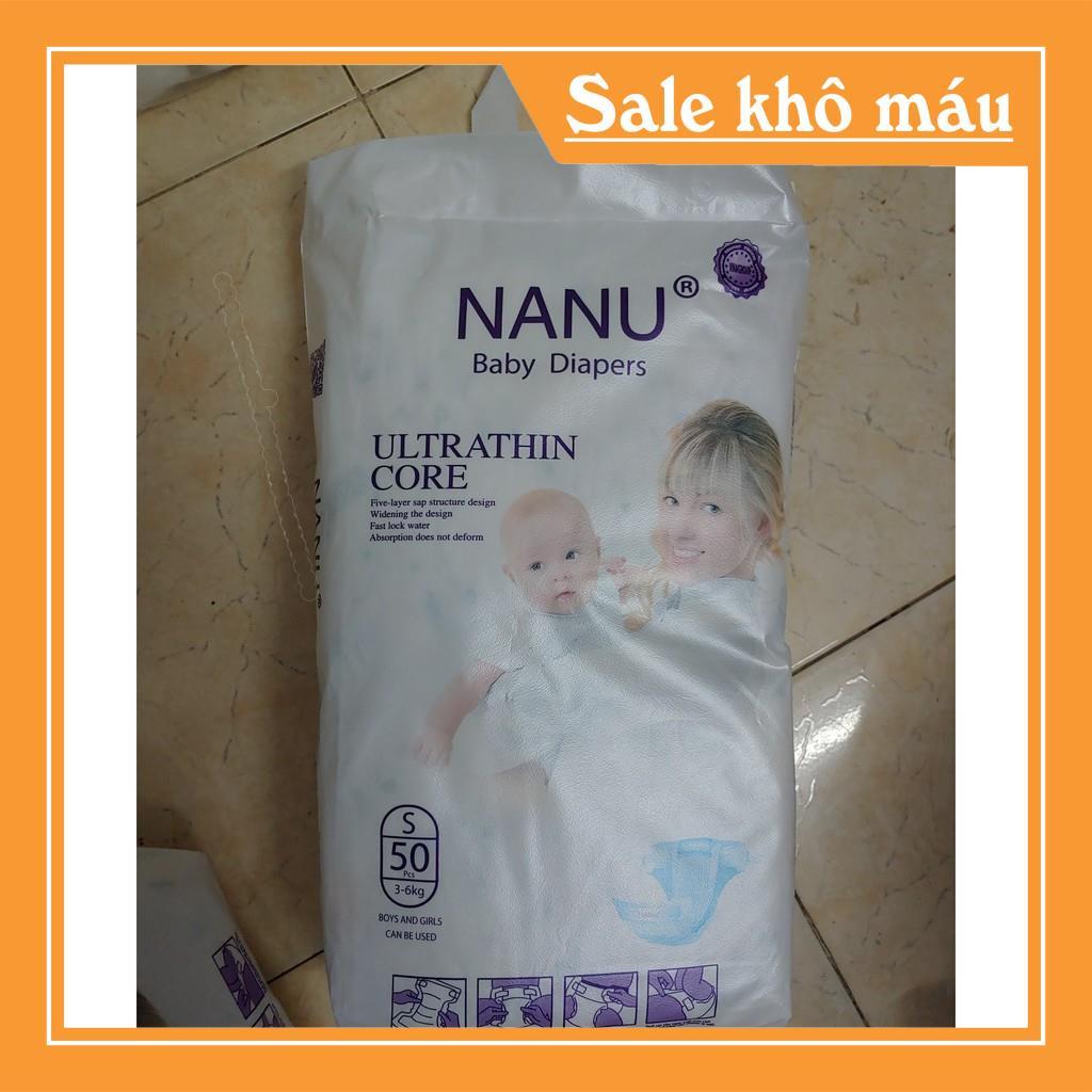 Bỉm/tã dán NANU S/M 50 miếng