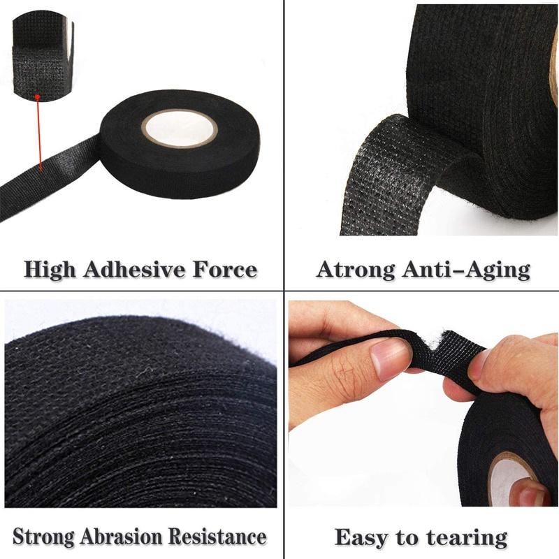 Cuộn băng keo vải chống cháy chịu nhiệt dài 15m cho dây cáp xe hơi